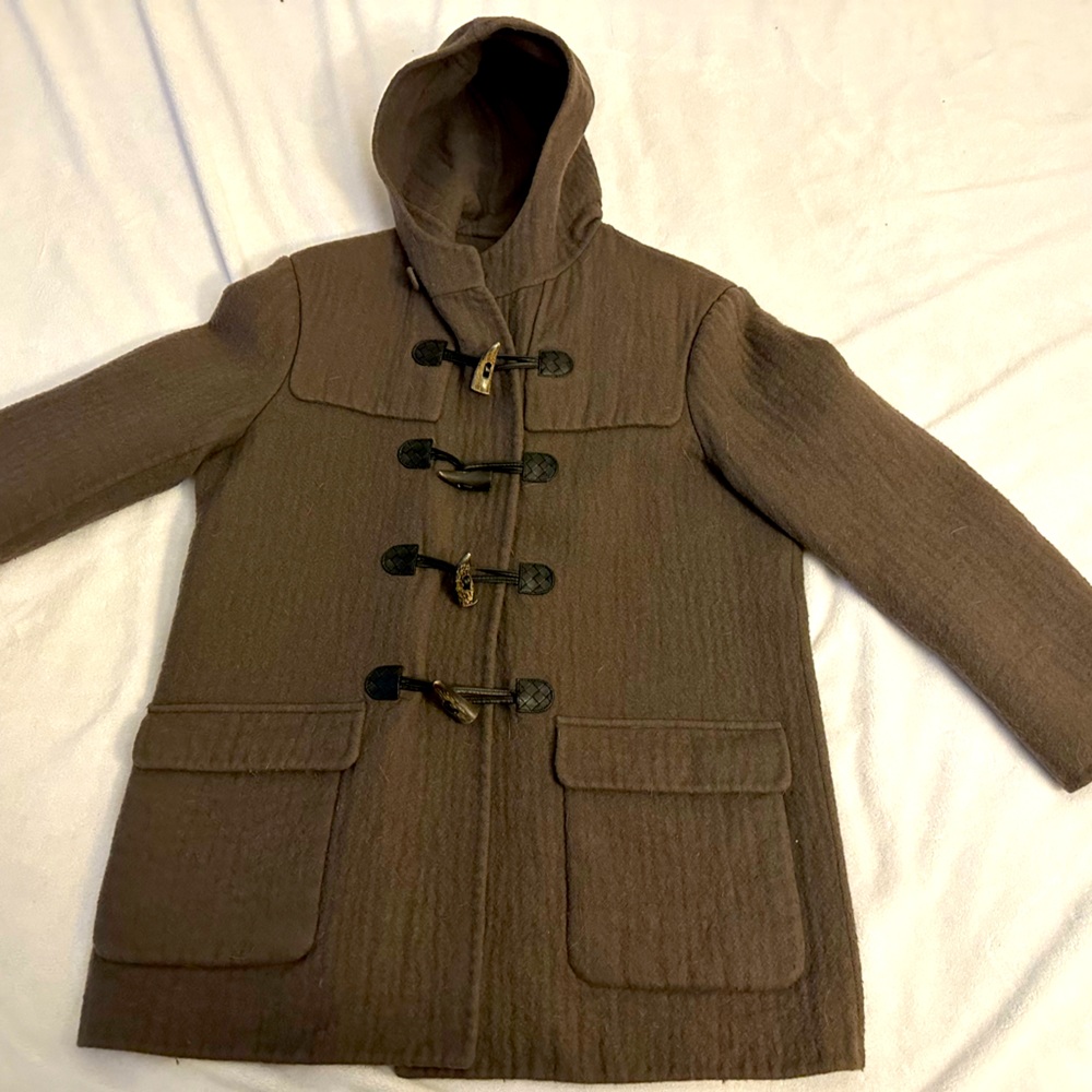 Bottega Mohair Duffle Coat Gem